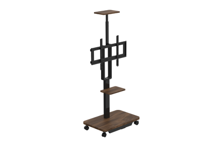 Stojak pod telewizor z pojedynczym silnikiem wózka mobilnego