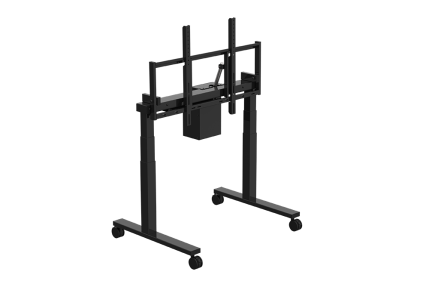 Mobilny wózek stojak pod telewizor z podwójnym silnikiem